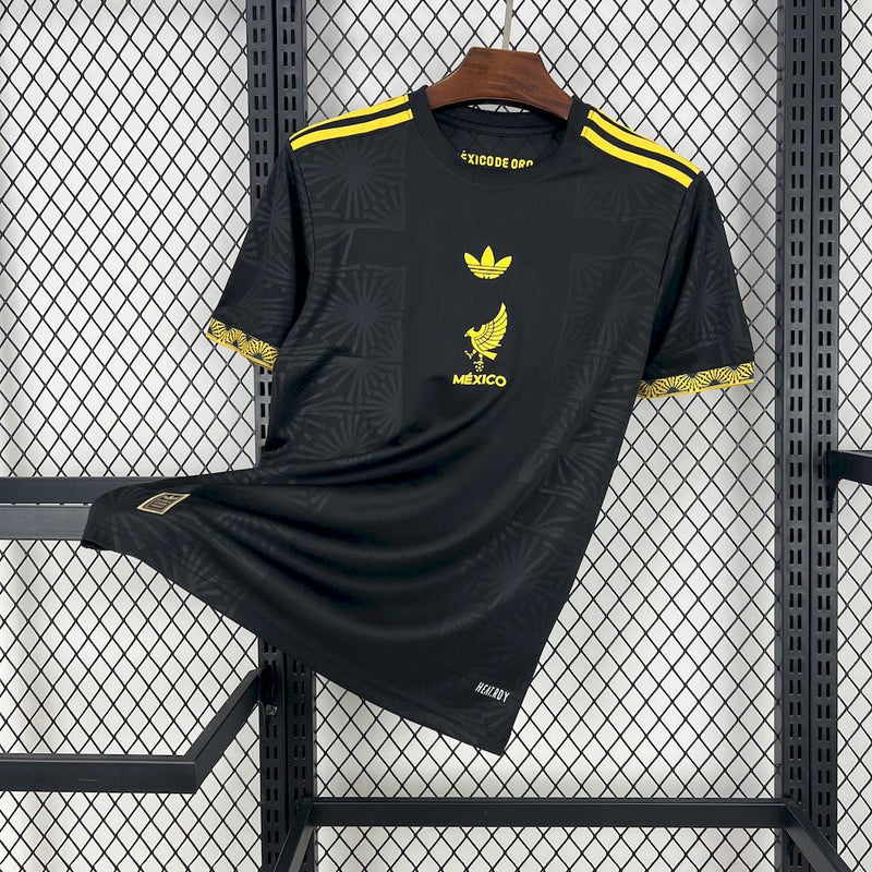 Camisa México Gold-Black 25/26  - Torcedor Masculina